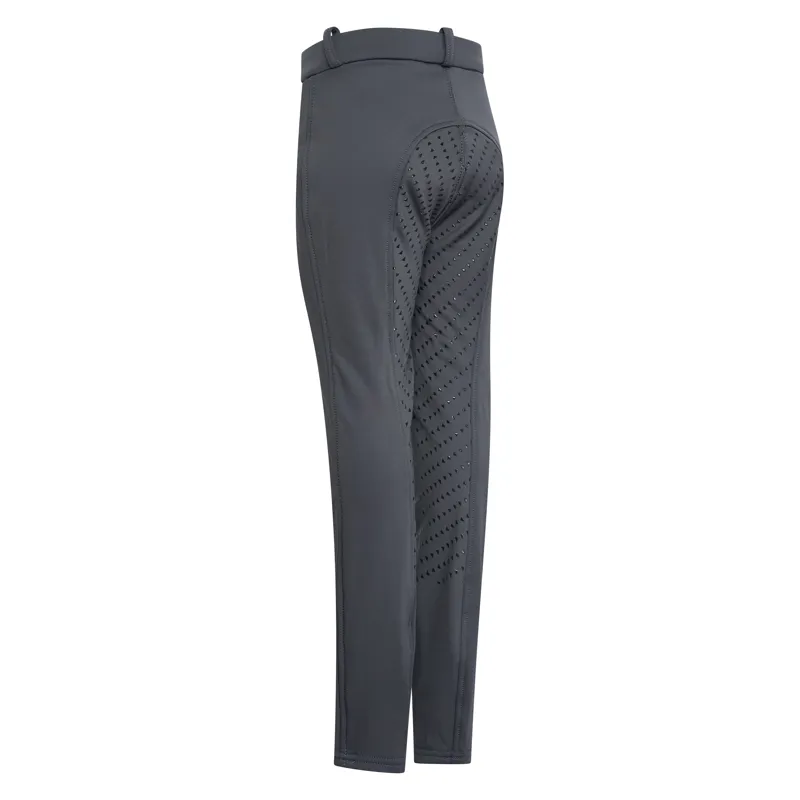 Easy Rider Joy Full Grip Junior Winter Breeches - Magnet Grey-1